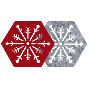 Karácsonyi poháralátétek: karácsonyi hatszögletű hópehely alátét, karácsonyi hópehelygyűjtemény, alátétek, asztali védőkellékek