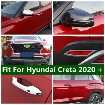 Első lökhárító ködlámpa / hátsó reflektor ködlámpa / kilincs / visszapillantó tükörfedél matrica ABS a Hyundai Creta 2020 - 2022 számára