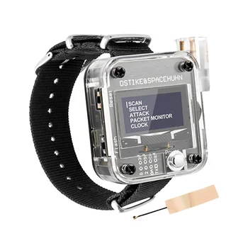 DSTIKE Deauther Watch V3 ESP8266 programozható fejlesztőtábla Hordható okosóra OLED és teszteszköz