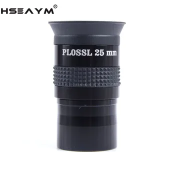 HSEAYM 1,25 hüvelyk 31,7 mm optikai üveg fém csillagászati távcső okulár szemgyújtótávolság PLOSSL 25 mm
