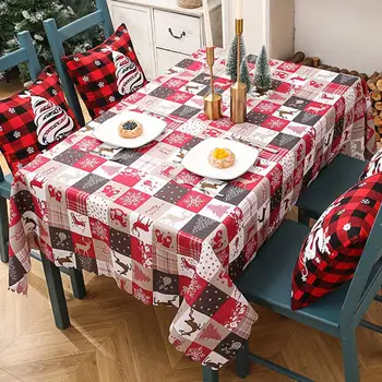  Növelje a légkört hordozható ünnepi étkező karácsonyi asztalhuzat ajándékokhoz