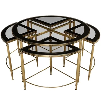 olasz minimalista nappali dohányzóasztal Könnyű luxus szálloda otthon dohányzóasztal tervező kreatív oldalsó asztal kombináció
