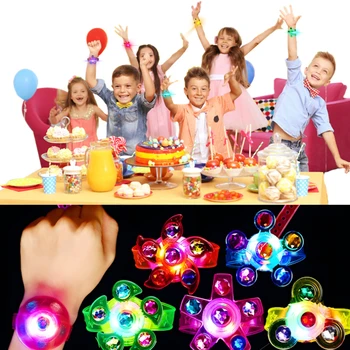 5db LED világító pörgettyű ragyog a sötétben Party kellékek születésnapi fény játék repülő játék LED fény játék party szórakozás ajándék társasjáték