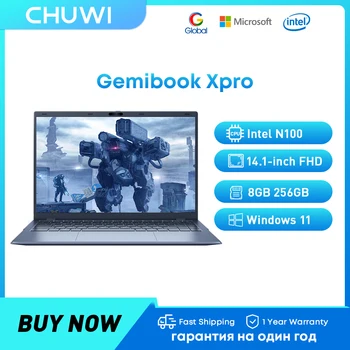 CHUWI GemiBook XPro laptop 14.1'' 1920X1080 FHD kijelző 8GB RAM 256GB SSD Intel Alder Lake N100 hűtőventilátor Windows 11 notebook