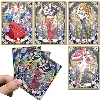 Új anime One Piece Nami Nico Robin Yamato Uta Pattern Card Protector játékgyűjtemény Gyermekjátékok Születésnapi karácsonyi ajándékok