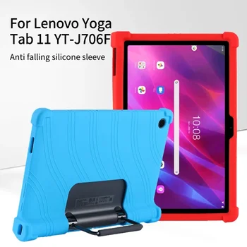 Ütésálló szilikon borítás Lenovo Yoga Tab 11 tokhoz Gyermek biztonsági védőburkolat Lenovo YT-J706F YT-J706X-hez