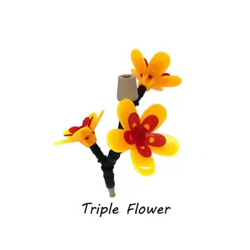 Virág design Műanyag virágok Multifunkcionális madáretető Kreatív palack Madáretető Kerti dekoráció Tartós függő