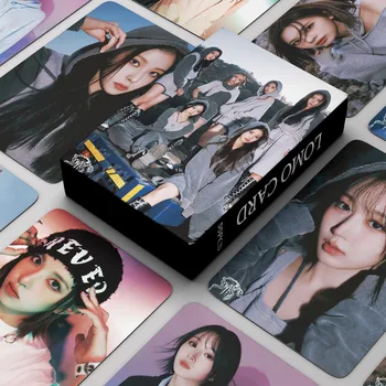 55Pcs / Set Kpop Idol NMIXX új album Lomo kártya megszakító Fe3O4: BREAK képeslap fotó nyomtatási kártyák Kép rajongók ajándékgyűjteménye
