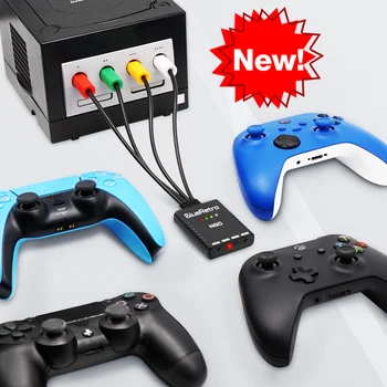 RetroScaler NGC Blueretro vezeték nélküli vezérlőadapter Nintendo GameCube-hoz Kompatibilis a PS5 PS4 kapcsolóval Xbox kontroller