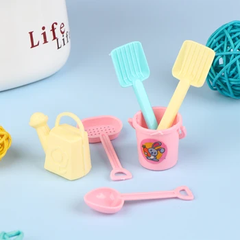 6db Mini baba kiegészítők Háztartási ültetési eszközök baba kiegészítőkhöz Barbie-khoz Babaház gyerekeknek oktató játék