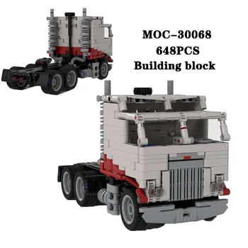 Építőelem MOC-30068 gépészeti teherautó Nagy nehézségű összeszerelés 648PCS alkatrészmodell Felnőtt és gyermek születésnapi játék ajándék