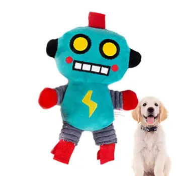Kutyarágó játékok Kisállat játékok Nyikorgó plüss hangú játék újrafelhasználható robot Nyikorgó kutya rágójáték Plüss kutyajátékok kis- és közepes háziállatoknak
