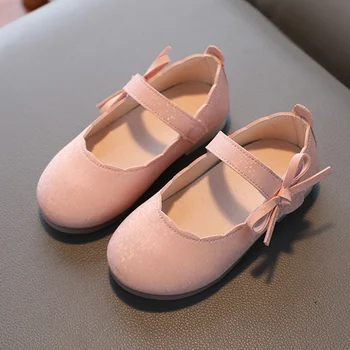 Tavaszi nyár Baby Girls bőrcipő alkalmi elegáns brit stílusú retro masni design puha kényelmű alsó csúszásmentes hercegnő cipő