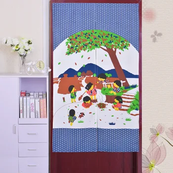 Japán stílusú klasszikus kiváló minőségű rajzfilm gyerek függönyszoba Feng Shui dekoráció