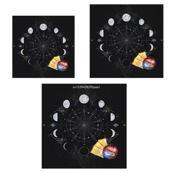 Holdfázisok Tarot kártya terítő Oltárok Szövet Asztrológiák Divinations, Kárpit