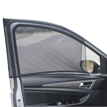 2Pcs autó napernyő függönyök oldalsó ablakernyők autófüggönyök védelem Szúnyogriasztó hálóháló Napernyő UV napellenző