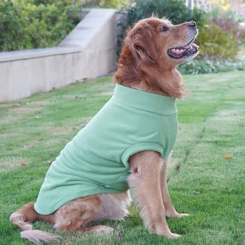 Stand nyakörv őszi/téli meleg kisállat ruházat Divatos alkalmi szilárd tervező kutya jelmez Laza bolyhos kutyaruhák nagy kutyáknak