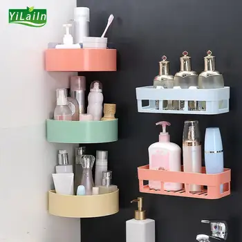 YiLaiIn (3Pcs)Fürdőszoba kiegészítők polc Fürdőszoba polc tárolás Fürdőszoba polc dolgok az otthoni fali polc Fürdőszoba bútor