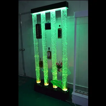 Led világítás Vízbuborékcső kocka fali polc tároló állvány szervező polc