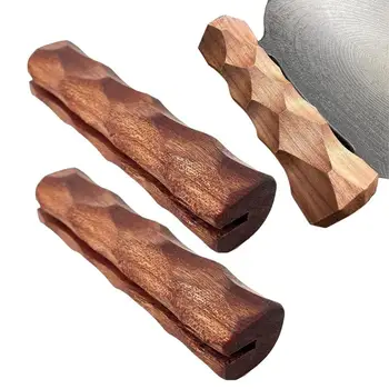 2PCS fa serpenyő fogantyúfedél Hőszigetelő burkolatok Fazék fülcsipesz csúszásmentes rakott serpenyő fogantyútartó kemping konyhai szerszámhoz