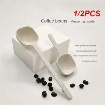 1/2DBS kreatív mérés Kávé kanál Csúszásgátló kávébab kanál Kávé mérőeszközök Sütőeszköz Rövid/hosszú fogantyú 9.5g