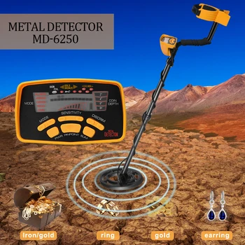 Ékszerek keresése Keresés Vadászati detektor földalatti MD6250 Minden fém aranyásó érmék Pinpointer észlelése