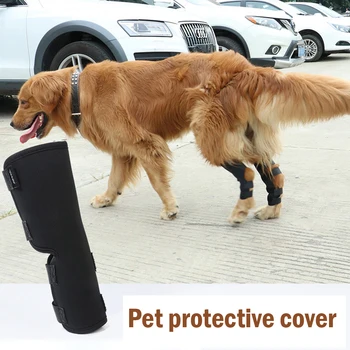 2db/lot Új lélegző kisállat kutya térdvédők Kutyatartó merevítő lábszár ízület csomagolás sérüléséhez Lábak helyreállítása kutyavédő térdvédők