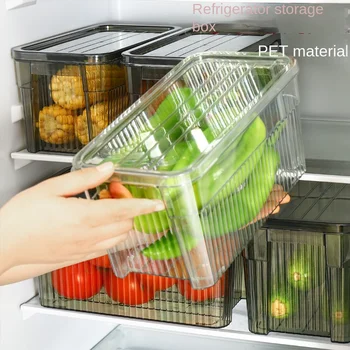 Light luxus hűtőszekrény tároló doboz frissáru-tároló doboz, háztartási konyha, zöldség- és gyümölcscsomagoló és tároló doboz
