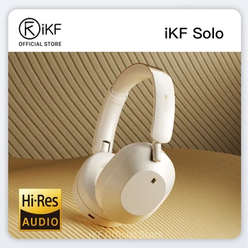 [Új] iKF Solo over-ear fejhallgató Bluetooth aktív zajszűrés Vezeték nélküli fejhallgató Az akkumulátor élettartama 130 óra Android / iOS esetén