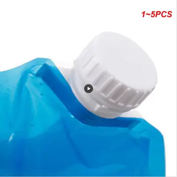 1~5PCS Rugalmas, összecsukható összecsukható vízzsák tároló palack Kültéri grillezés Lakoma vizes táskák Kemping Túrázás Sport