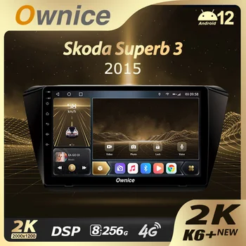 Ownice K6+ 2K a Skoda számára Nagyszerű 3 2015 - 2019 Autórádió Multimédia Videó lejátszó Navigáció Sztereó GPS Android12 Nem 2din 2 Din DVD
