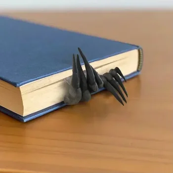 1db Az ördög keze Halloween horror film könyvjelző gyanta kézművesség asztali dekoráció Könyv jelölő iskolai kellékek