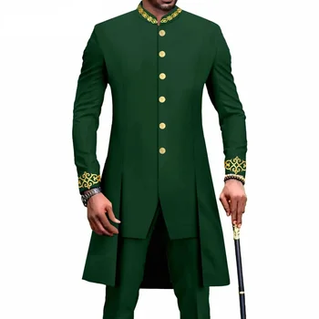 2023 Legújabb dizájnok Luxus férfi öltöny szett Slim Fit Vőlegények Vőlegény esküvői ruha Tuxedos jelmez Homme Mariage 2DB (Blazer + nadrág)