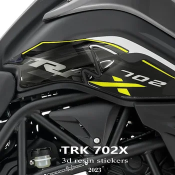 ÚJ Trk702x 2023 Tartozékok Motorkerékpár 3D gél epoxigyanta matrica Tankpad védőkészlet Benelli TRK 702X 2023-