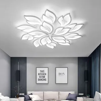 Modern LED mennyezeti csillár nappalihoz étkező hálószoba mennyezeti lámpák távirányítóval szabályozható belső dekoratív lámpa