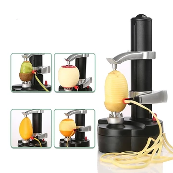 Többfunkciós elektromos spirál alma hámozó vágó szeletelő gyümölcs burgonya peeling automata akkumulátoros gép töltővel