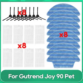 kompatibilis a Gutrend Joy 90 Pet robotporszívókkal Elsődleges szűrő Mop kendők rongy oldalkefe csere Pótalkatrész tartozékok