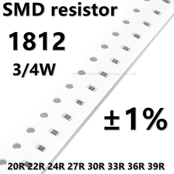  (20db) 1812 SMD ellenállás 1% 20R 22R 24R 27R 30R 33R 36R 39R 3 / 4W jobb minőség