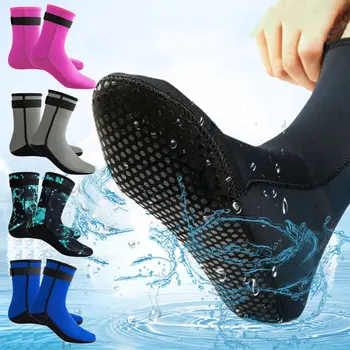 3mm neoprén búvárzokni cipő Vízi csizma csúszásmentes strandcsizma Búvárruha cipő melegítő Snorkeling búvárkodás Szörfözés Zokni felnőtteknek