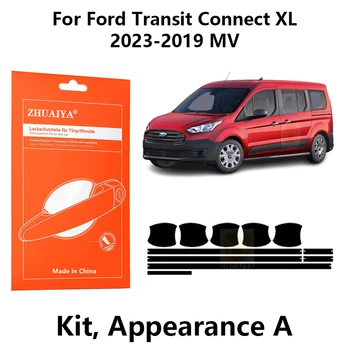 ZHUAIYA ajtóélvédők Kilincs csésze festékvédő fólia TPU PPF Ford Transit Connect XL 2023-2019 MV-hez