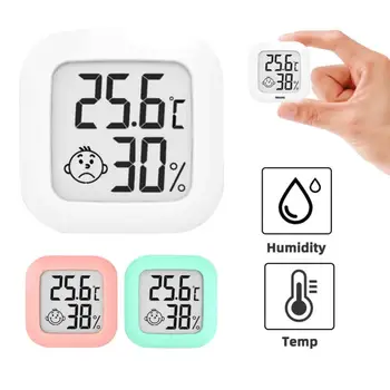 Mini digitális hőmérő Higrométer beltéri szobahőmérséklet-mérő páratartalom-mérő érzékelő mérőműszer meteorológiai állomás akkumulátorral