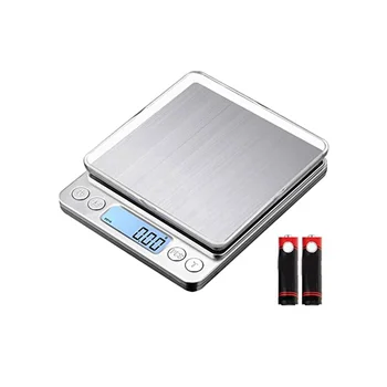 Kis konyhai mérleg 3 kg/0,01 G, mini nagy pontosságú főzőmérleg, zsebmérleg LCD kijelzővel