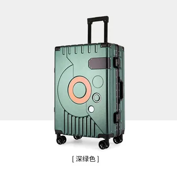20''22''24''26''Alumínium keretes poggyász Divatkocsi tok Univerzális kerék technológia Poggyász Luxus kézipoggyász bőrönd