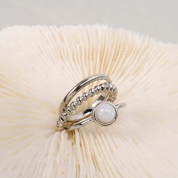 2023 Új gyűrű ezüst gyűrű rúd kombináció ékszer gyűrű ezüst női divatgyűrű eljegyzési gyűrű ékszerek