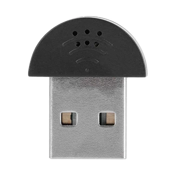 1PCS hordozható Mini USB 2.0 mikrofon USB Mini Studio beszédmikrofon Audio felvétel MIC adapter számítógéphez