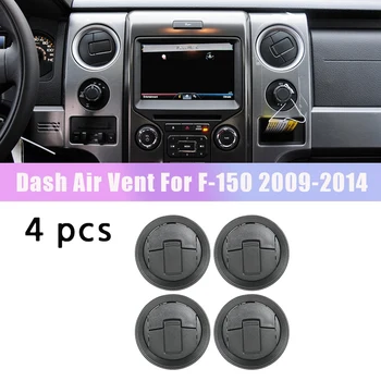 4Pc Ford F-150 2009-2014 Dash Vent Air Outlet műszerfal AC fűtés légelszívó fekete CL3Z19893EA / 9L3Z19893CA