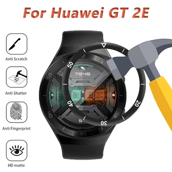 Új ultravékony, ívelt edzett üveg a Huawei Watch GT 2E HD átlátszó karcvédő fóliához Huawei GT2E képernyővédő fólia