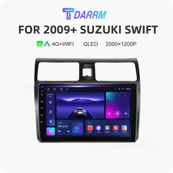 10 hüvelykes autórádió multimédia keretekkel 2009+ SUZUKI SWIFT navigáció GPS Android Auto Carplay DSP WIFI LTE videó lejátszó