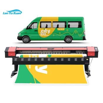 Printer Eco Solvent I3200 DX5 XP600 tintasugaras nyomtató 1,6m 1,8m 3,2m plotter Nagy formátumú poszter Vászon Vinyl Wrap