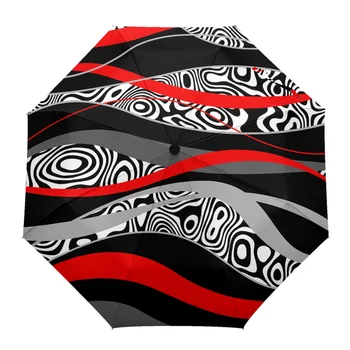 Absztrakt vonalak Színátmenet színei Automatikus esernyő Utazás Összecsukható esernyő Hordozható szélálló napernyő esernyők